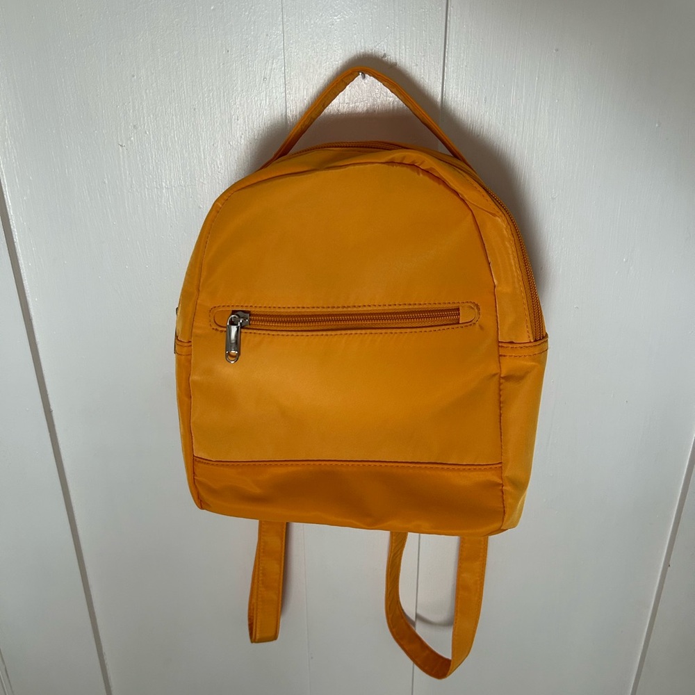 Vibrant Orange Mini Backpack Cute and Trendy